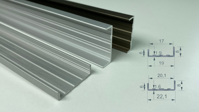 Алюмінієвий торцювальний профіль С-образний